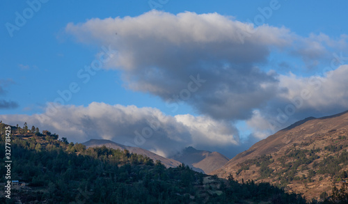 Village. Peru. Andes. Huánuco Region, Huamalíes Province, Tantamayo District. © A