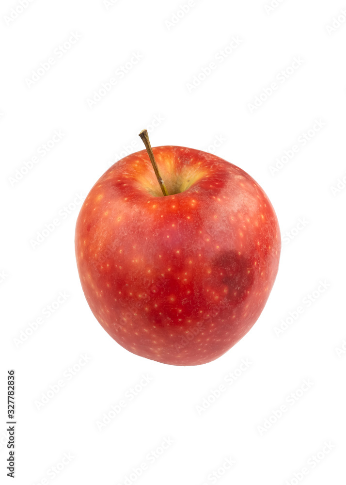 Natural organic red apple isolated on white background Natural organic red apple isolated on white background