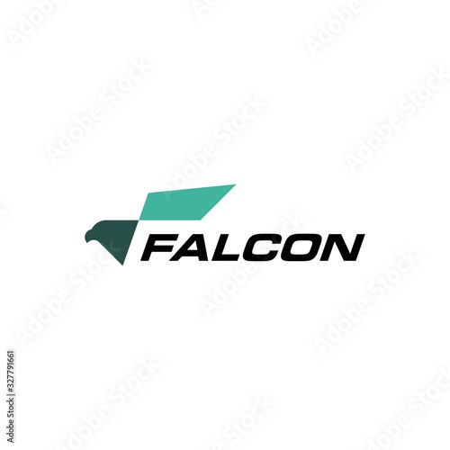 Wallpaper Mural eagle falcon bird logo vector icon illustration