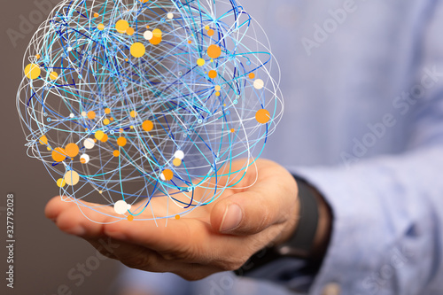 Structure of world economy  communication network..