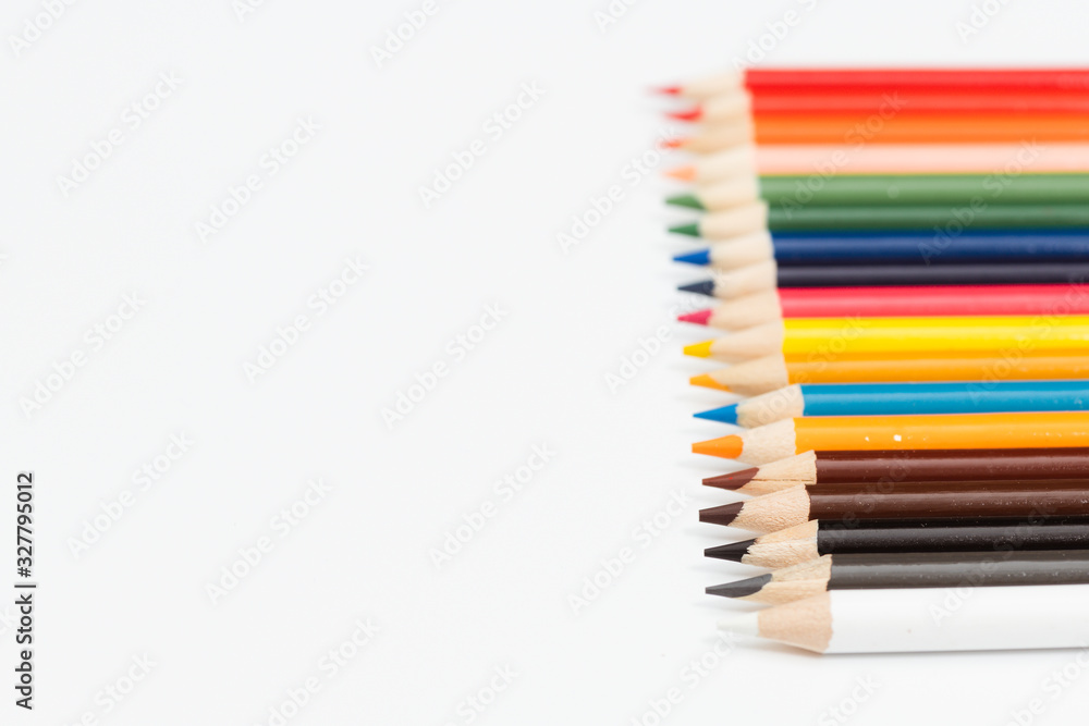 Multi color pencils. the concept of a multinational family and equality in the world. Multi color pencils. the concept of a multinational family and equality in the world.