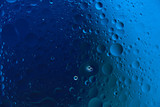 trendy abstract classic blue background with bubbles and smears