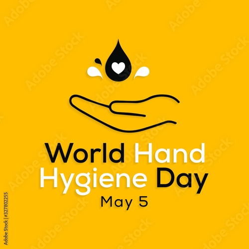 Vector illustration on the theme of World Hand Hygiene day observed on May 5th every year.