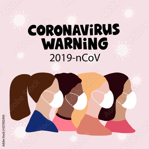 Corona virus outbreak hand drawn vector illustration. Epidemic disease banner.