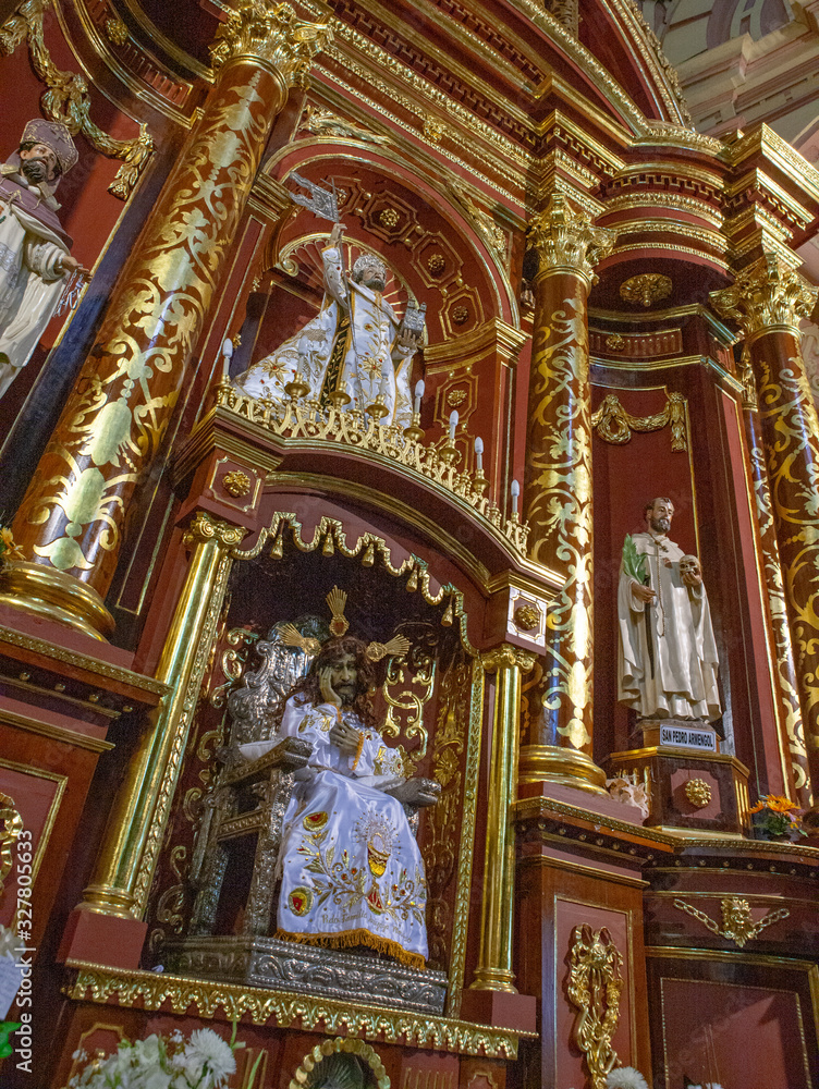 City of Lima Peru. South America. Old town. Church. Cathedral