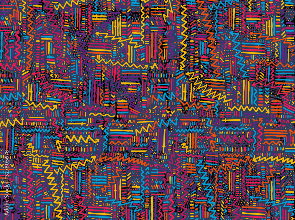 Modern multicolor spotted pop art digital composition with lines, dots and arrows. Modern multicolor spotted pop art digital composition with lines, dots and arrows.