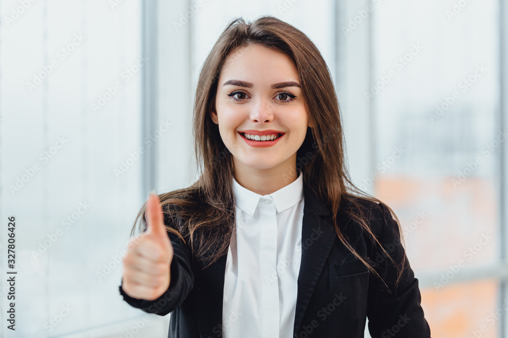 Job of dream concept. Closeup shot of adorable worker completely pleased with her occupation. Job of dream concept. Closeup shot of adorable worker completely pleased with her occupation.