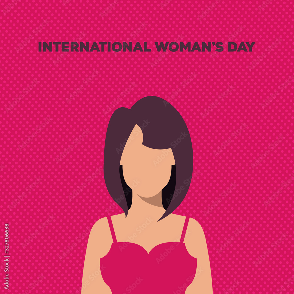 Happy Wome's Day holiday illustration. EPS10 vector illustration Happy Wome's Day holiday illustration. EPS10 vector illustration