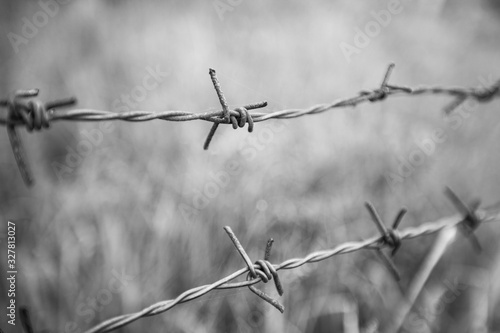 Barbed Wire Fence, Migrant Crisis