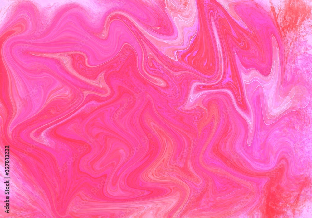 Beautiful abstract pink background with patterns, watercolor