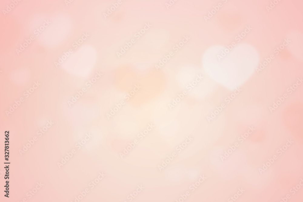 Concept Mother's Day, Valentine's Day, Birthday - spring colors - Abstract pastel background with hearts 