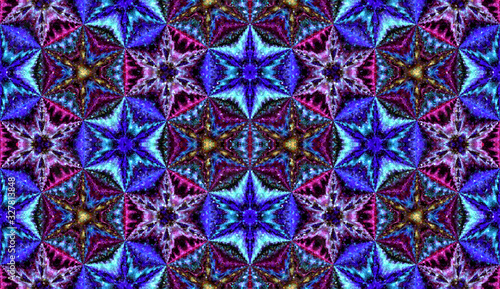 Bright seamless pixelated mosaic pattern background.