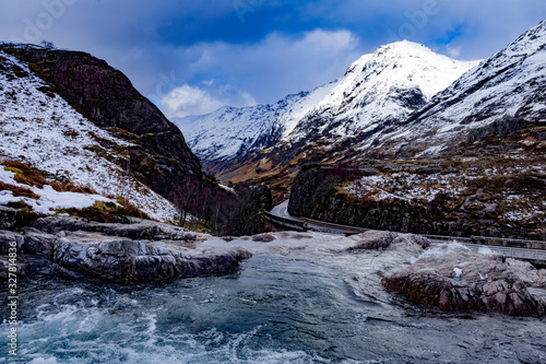 glencoe pass, highlands, scotland.