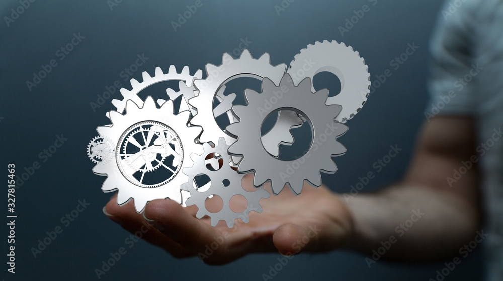 gear Technology setting concept background. gear Technology setting concept background.