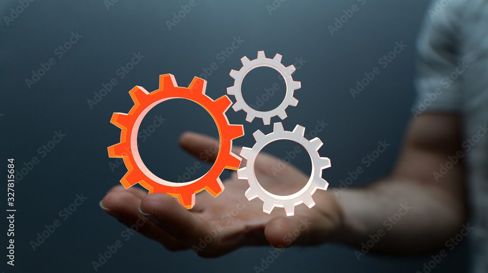 Gear With Success Concept digital. Gear With Success Concept digital.