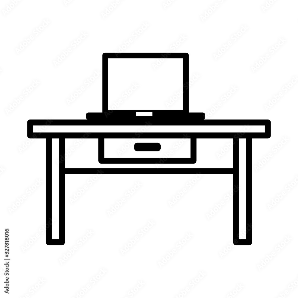 Study table icon vector sign and symbols on trendy design Study table icon vector sign and symbols on trendy design