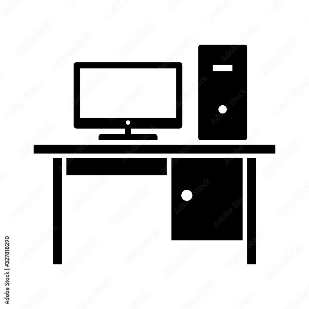 Study table icon vector sign and symbols on trendy design Study table icon vector sign and symbols on trendy design