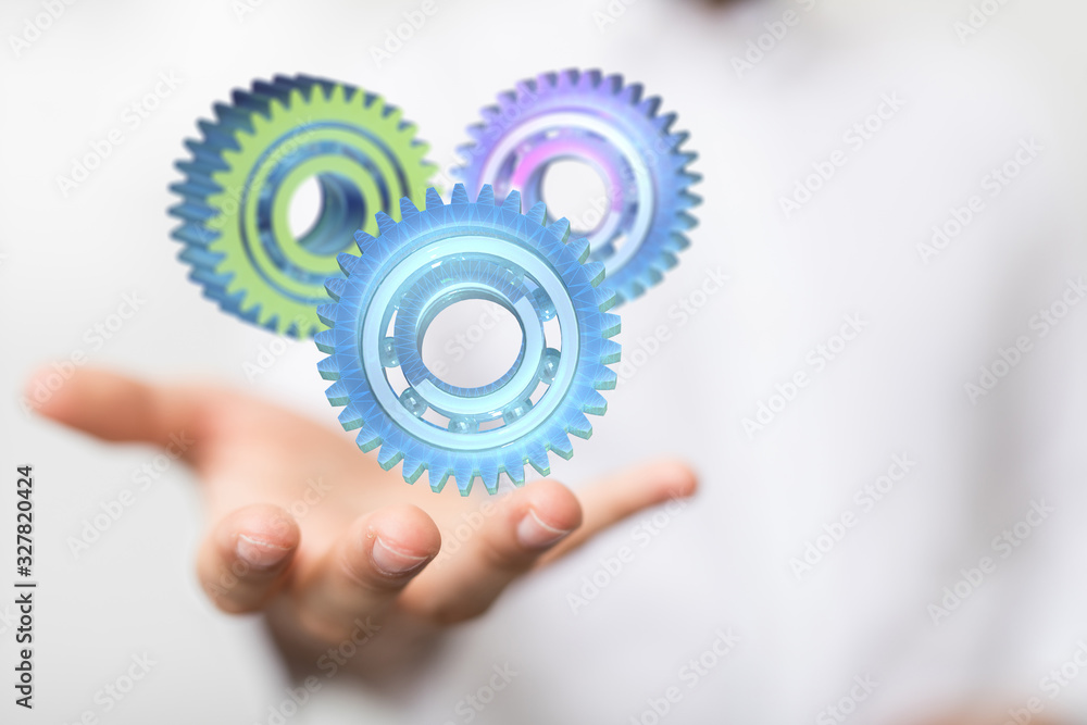 gear Technology setting concept background. gear Technology setting concept background.