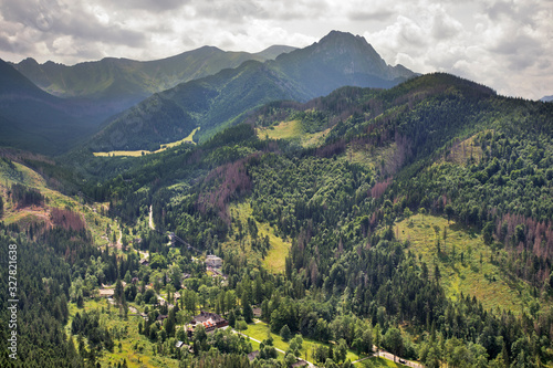 Fototapeta Naklejka Na Ścianę i Meble -  Nosal mountain in Kuznice near Zakopane. Poland