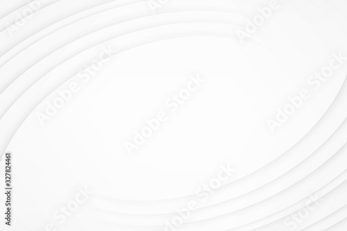 White gradient curvy stripes line background. Abstract elegant modern backdrop. Vector illustration. © Washdog