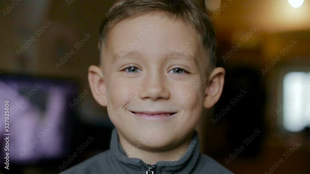 Boy smiling without teeth.Full hd video Boy smiling without teeth.Full hd video