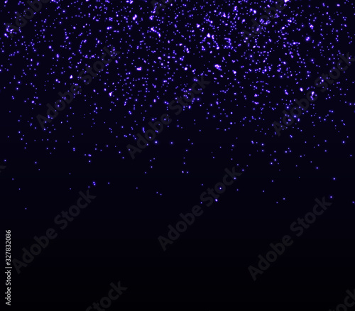 Glowing sparkles. Falling abstract particles.