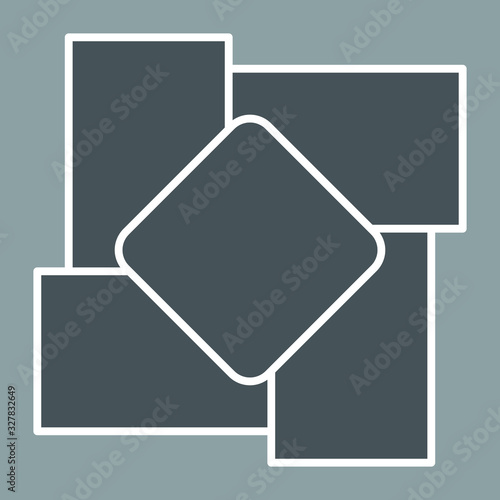 Photos collage frame template