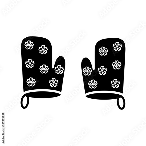 Baking gloves icon vector sign and symbols