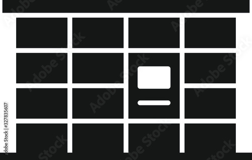 Parcel locker icon