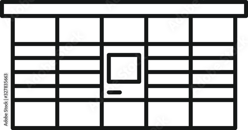 Parcel locker icon