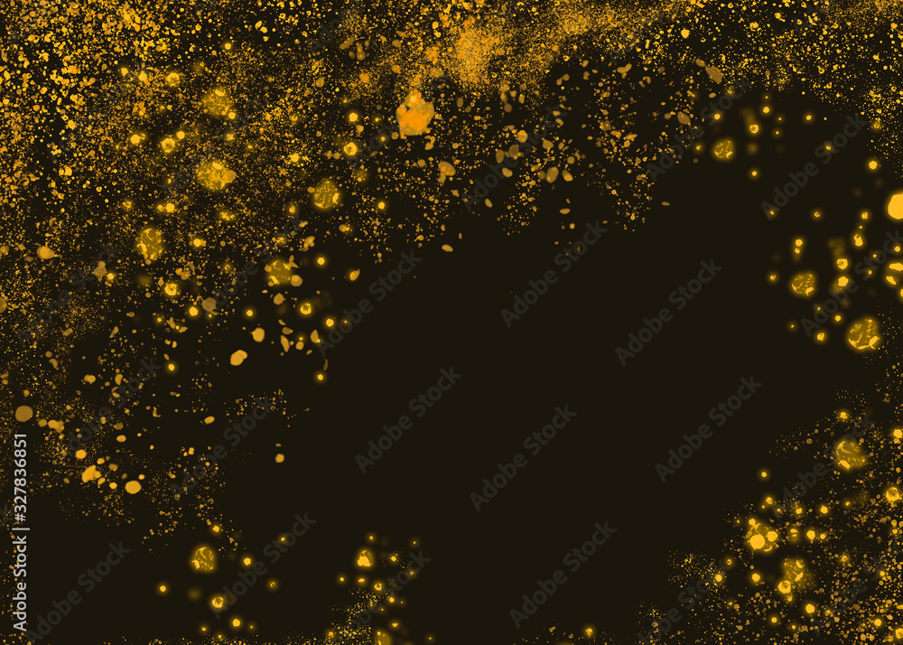 background sfondo scuro con scaglie oro brillanti