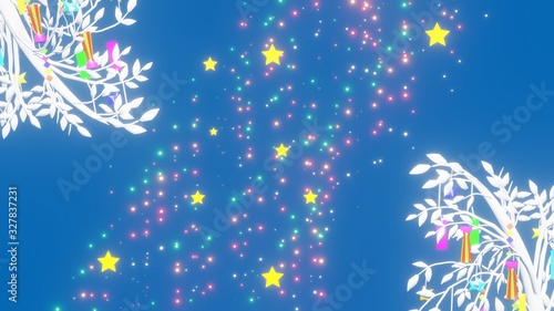 七夕の飾りと天の川の美しさ