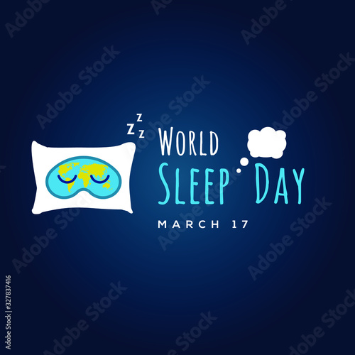 World Sleep Day Vector Design Illustration