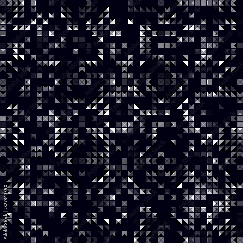 Tech pattern. Sparse pattern of multiple squares. White colored seamless background. Awesome vector illustration. Tech pattern. Sparse pattern of multiple squares. White colored seamless background. Awesome vector illustration.