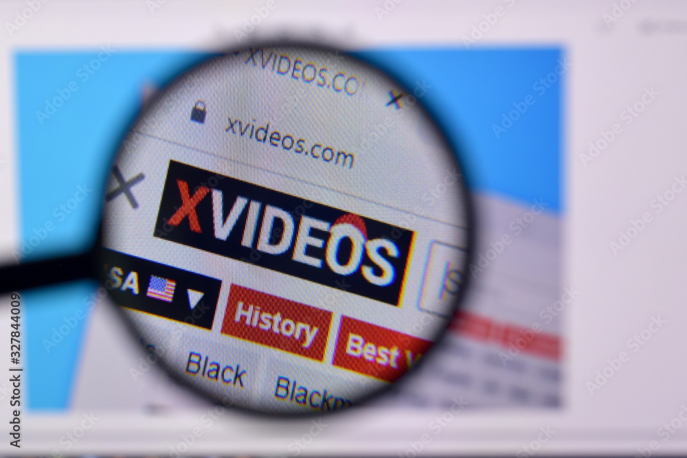 Homepage Of Xvideos Website On The Display Of PC Url Xvideos 