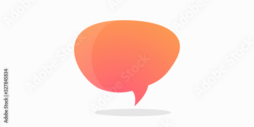 Speech bubble quote icons. Flat vector design