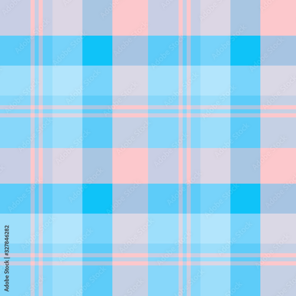 Seamless pattern in fine positive blue and pink colors for plaid, fabric, textile, clothes, tablecloth and other things. Vector image. Seamless pattern in fine positive blue and pink colors for plaid, fabric, textile, clothes, tablecloth and other things. Vector image.