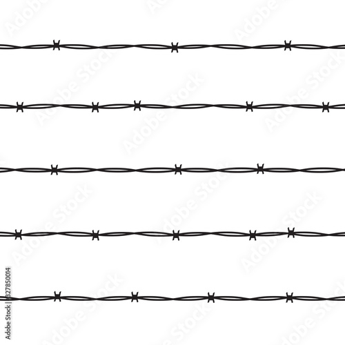 barbed wire background- vector illustration
