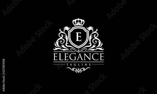 Elegance Logo - Royal Crest Vector