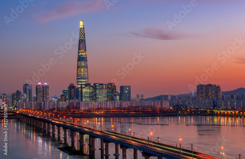 seoul skyline at night south korea