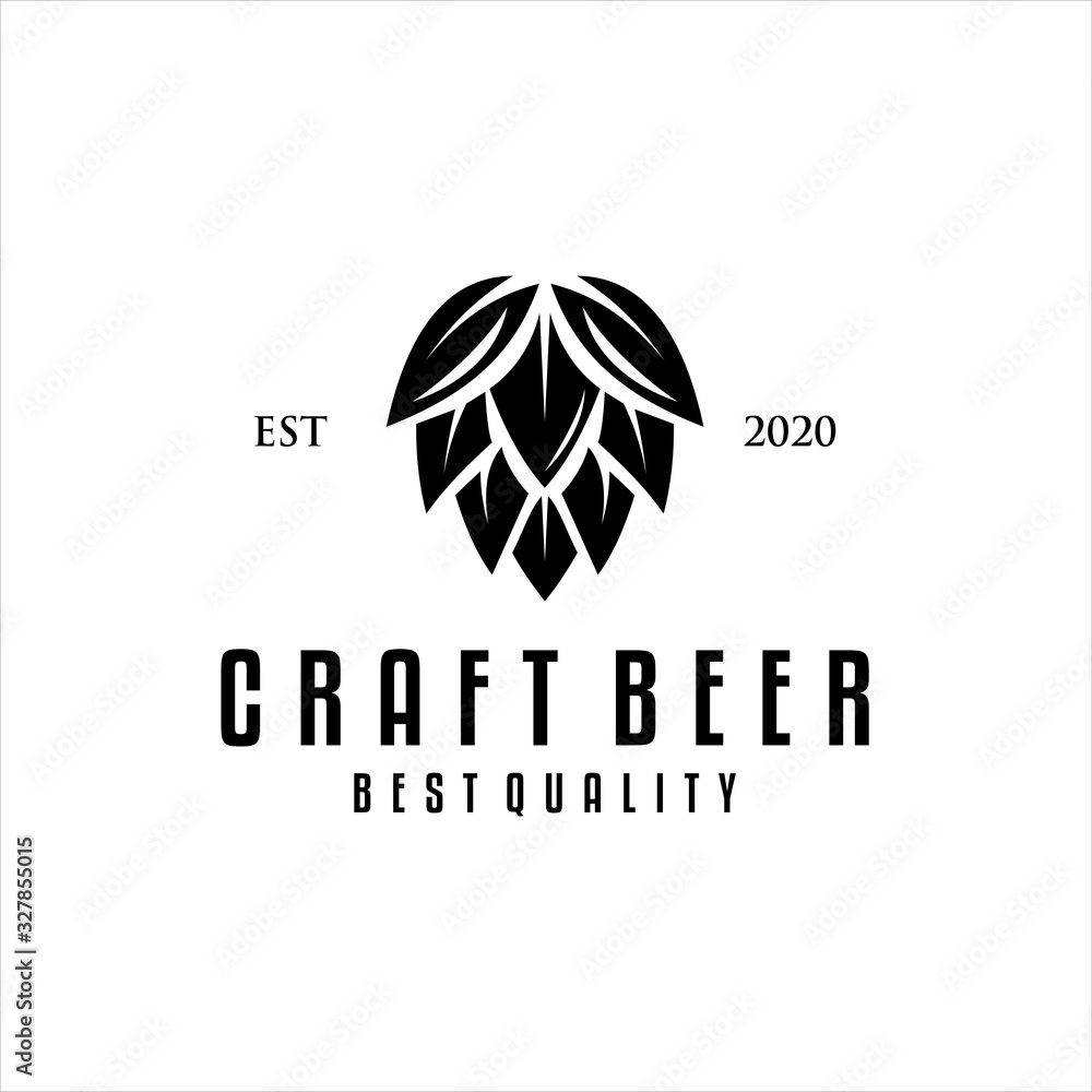Logo Craft Beer company badge, sign or label. Vector illustration. Vintage design for winery company, bar, pub, shop, branding and restaurant business. Coaster for beer, beer glasses Logo Craft Beer company badge, sign or label. Vector illustration. Vintage design for winery company, bar, pub, shop, branding and restaurant business. Coaster for beer, beer glasses