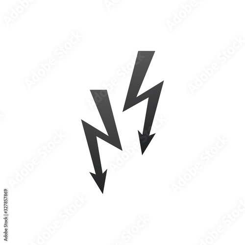 Two Lightning warning icon....
