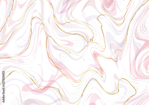 Vector pink and gold marble texture. Marble stone background as wallpapers, cover, greeting card fashion template, wedding and birthday design. Vector illustration eps 10