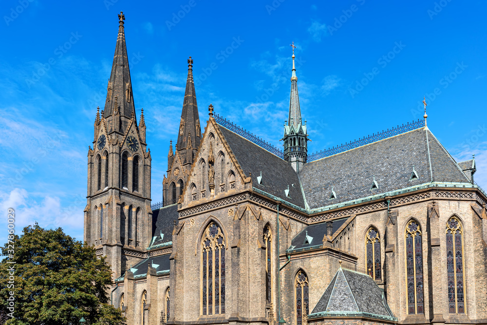 Obraz premium The Church of St. Ludmila in Prague.
