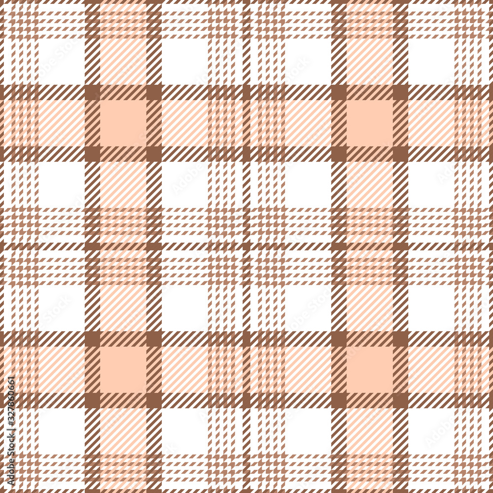 Plaid pattern seamless vector texture. Tartan check plaid background for flannel shirt, blanket, throw, duvet cover, or other modern summer, autumn, and winter textile design.