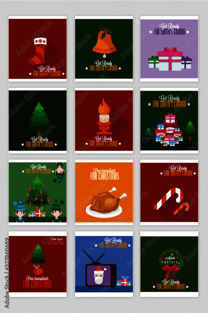 Christmas Pattern Poster 
