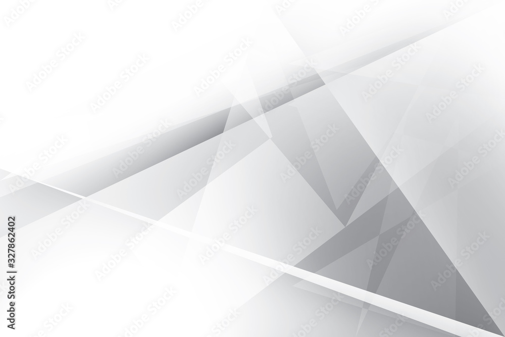 Fototapeta premium Abstract geometric white and gray color background. Vector, illustration.