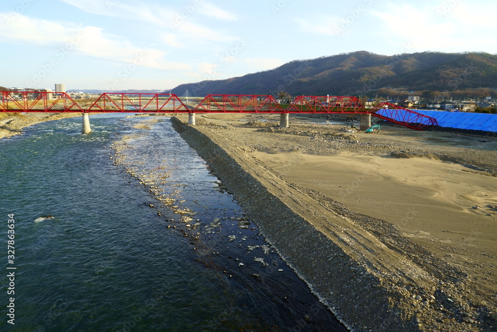 Flood damage caused by typhoon 19 