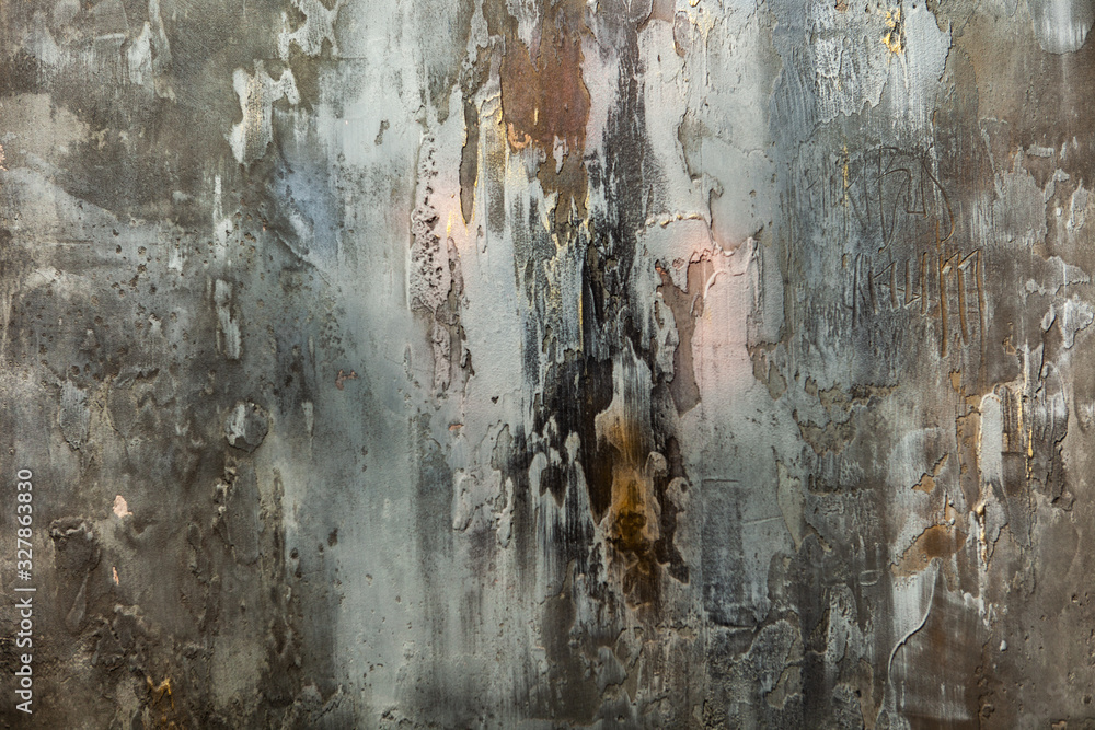 Texture of old gray concrete wall for background Texture of old gray concrete wall for background
