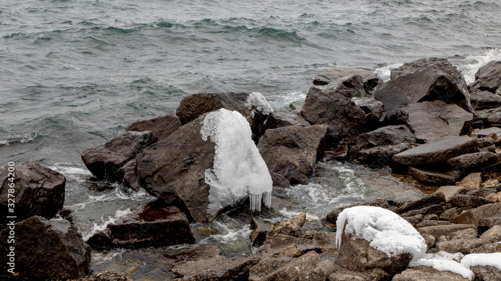 Natures winter ice art in Toronto, Ontario, Canada Natures winter ice art in Toronto, Ontario, Canada